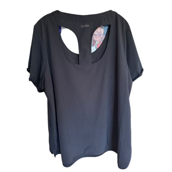 Calvin Klein 3X Performance Quick Dry Black top - Picture 3 of 6